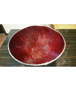 Red Metal Bowl